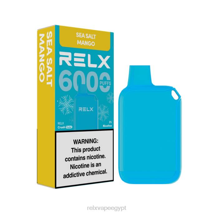 Relx فيب D82R13 RELX Crush Pocket 6000 الجليدية مانجو ملح البحر