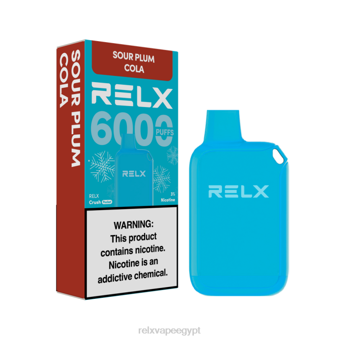 Relx مصر D82R19 RELX Crush Pocket 6000 الجليدية الكولا البرقوق الحامض
