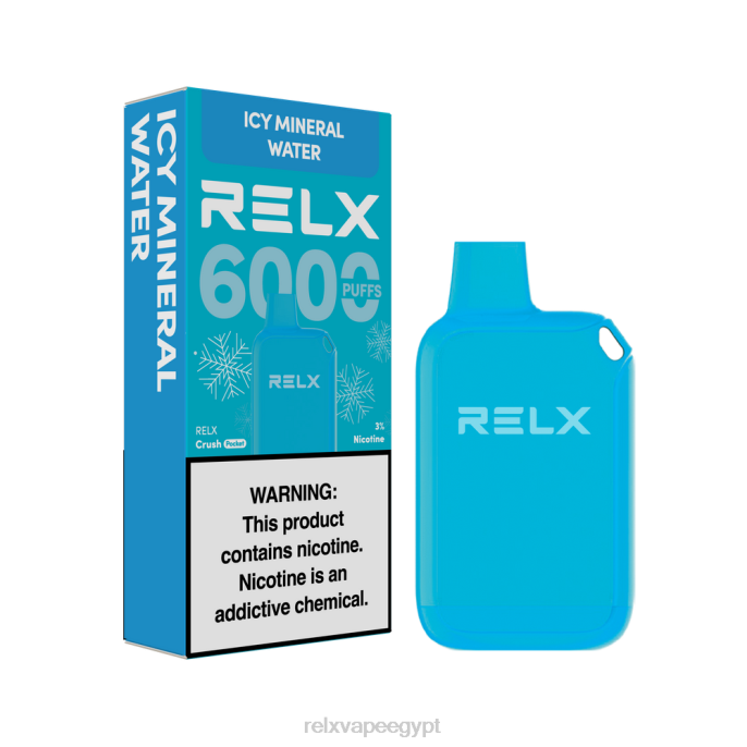 Relx فيب D82R23 RELX Crush Pocket 6000 الجليدية المياه المعدنية الجليدية