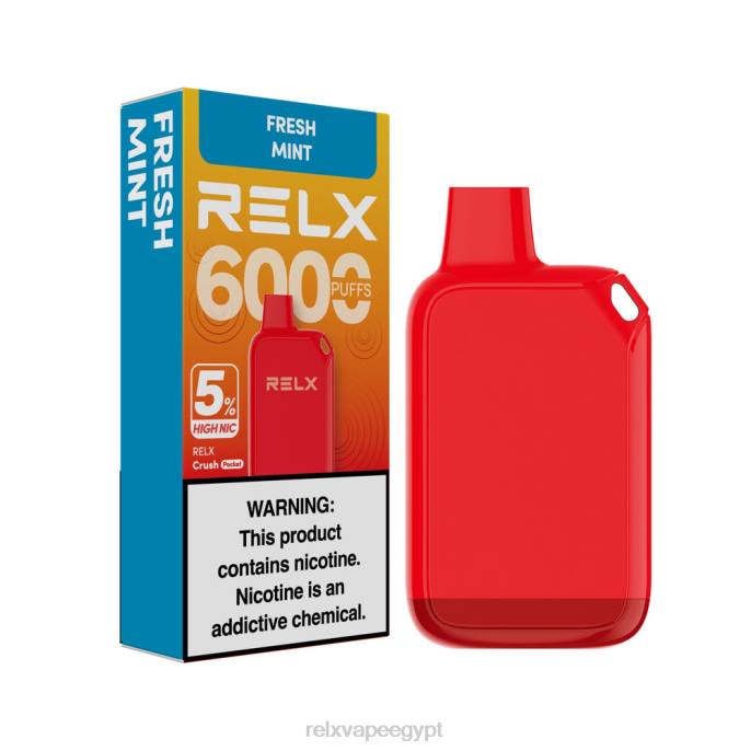 Relx مصر D82R29 RELX Crush Pocket 6000 5% نيكو عالية نعناع طازج
