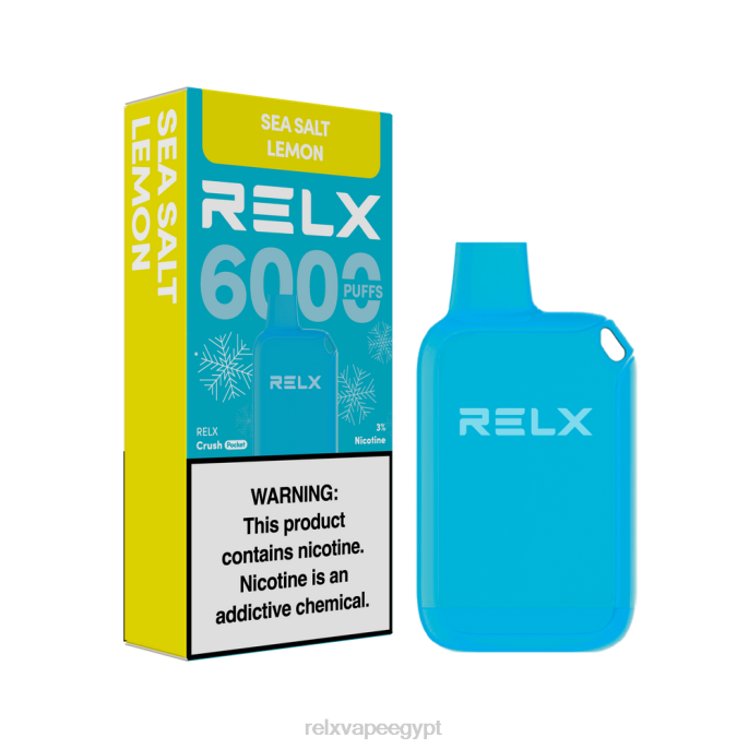 Relx Egypt D82R11 RELX Crush Pocket 6000 الجليدية ليمون ملح البحر