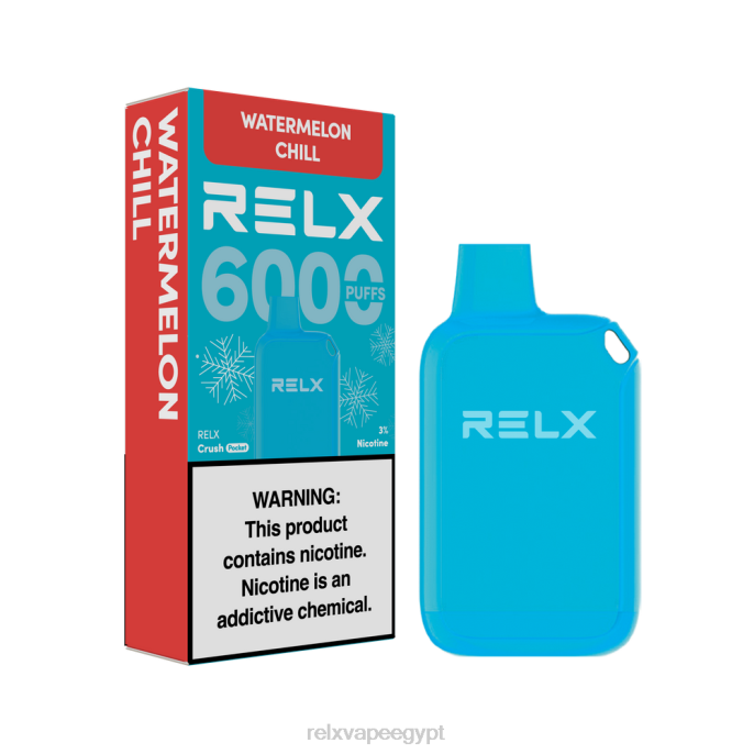 Relx Flavors Egypt D82R24 RELX Crush Pocket 6000 الجليدية البرد البطيخ