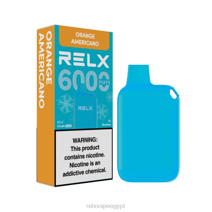Relx Pod سعر D82R15 RELX Crush Pocket 6000 الجليدية أمريكانو برتقالي