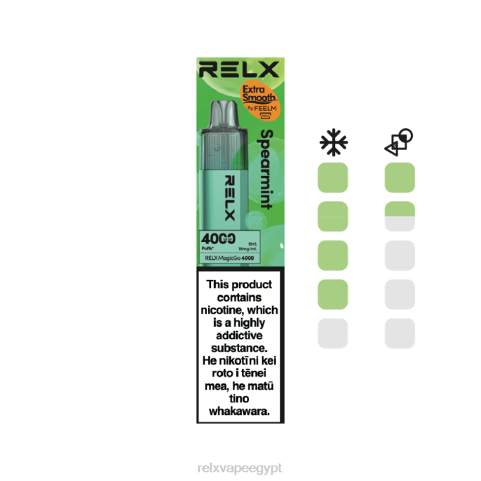 Relx فيب D82R3 RELX MagicGo 4000 سيجارة يمكن التخلص منها النعناع
