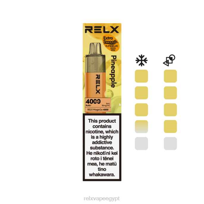 Relx Egypt D82R1 RELX MagicGo 4000 سيجارة يمكن التخلص منها أناناس